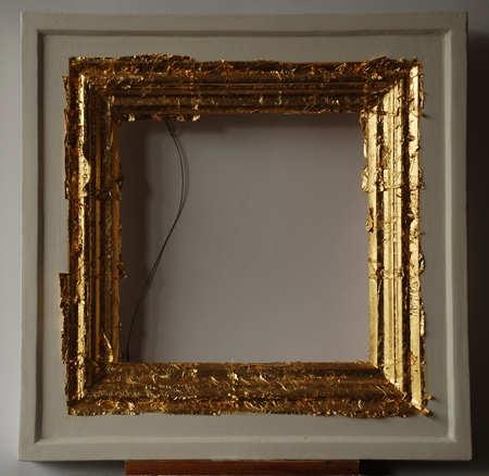 Frame in process of being gilded